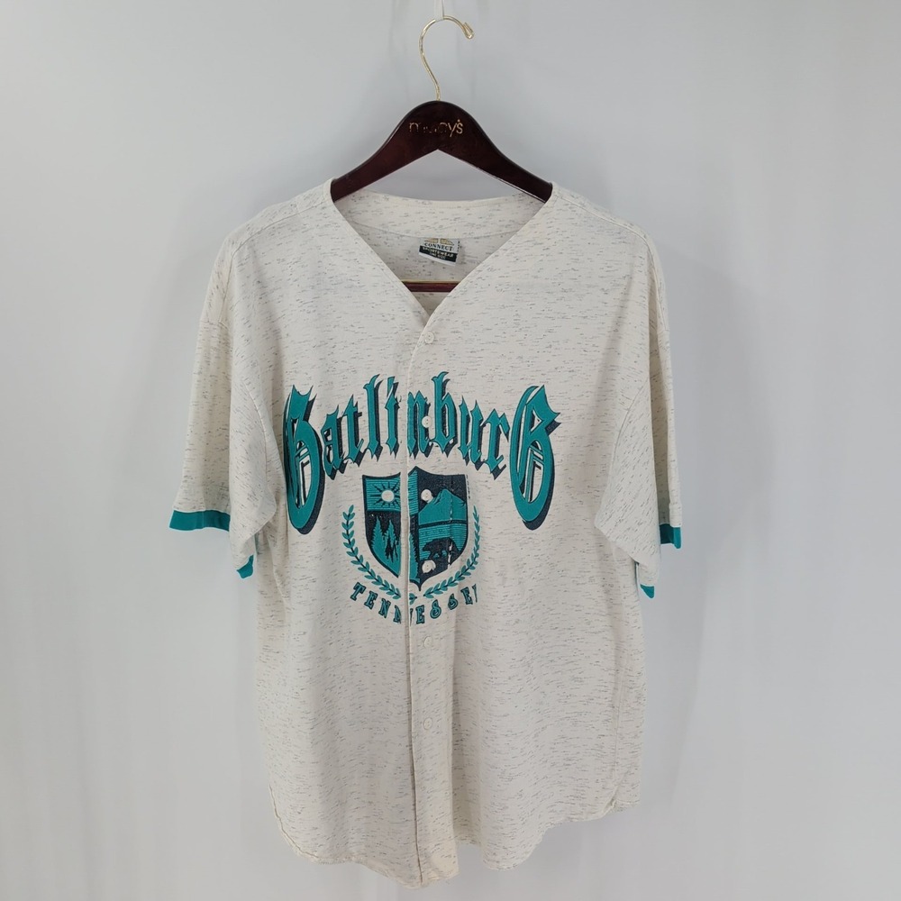 Vintage Gatlinburg Tennessee Connect Sportswear Mens Gray Baseball Top One Size‎